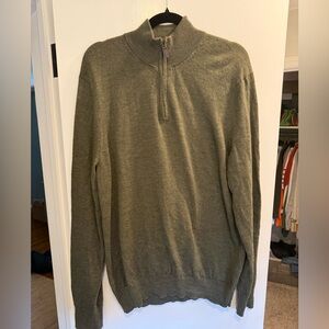 100% Merino Wool Jos A Banks Quarter Zip